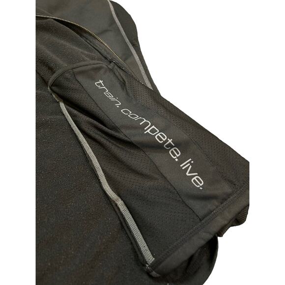 HYLETE Full Zip Jacket Mens Small Black Running Pockets Mesh Sides and Back - Picture 5 of 11